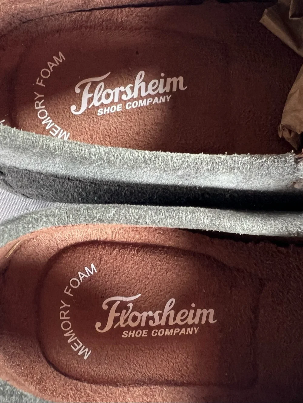 Florsheim Kids Jasper Jr. Suede Loafers Grey Big Kid Size 5M 16564-061